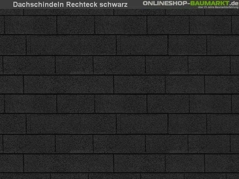 Karibu Dachschindeln Rechteck schwarz 5 Pakete