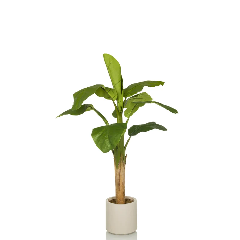 B-Ware hjh OFFICE BANANE I Kunstpflanze Kunstbaum Kunstbepflanzung 150 cm