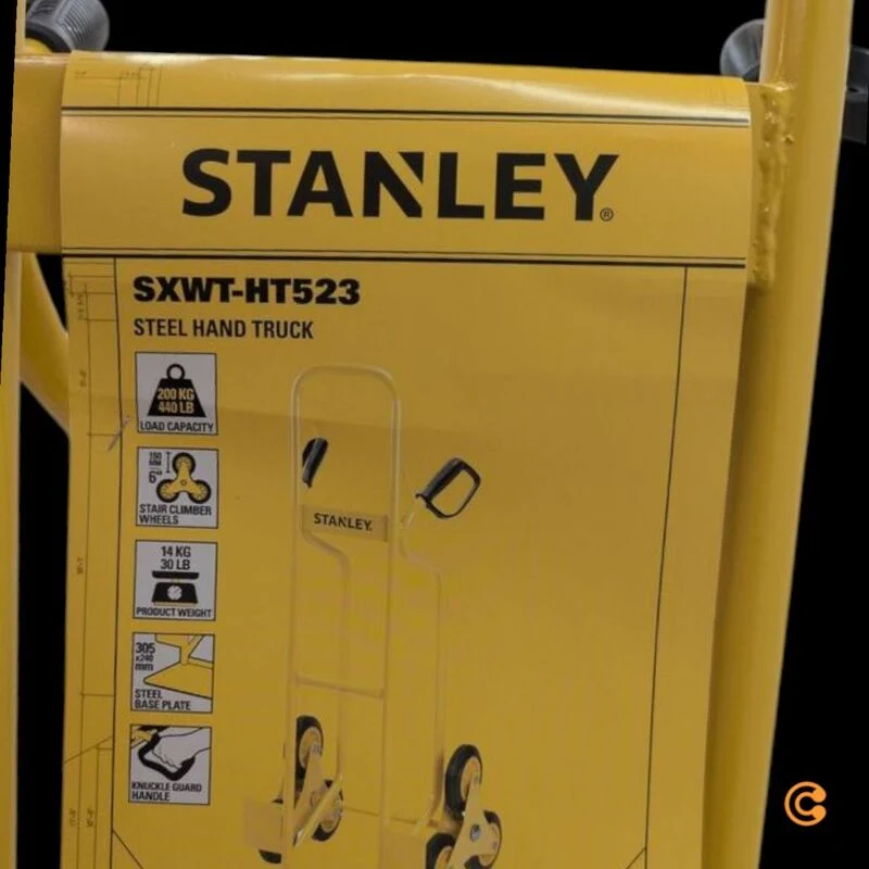 B-Ware Stanley Sackkarre Stahl Treppenkarre 200kg Handwagen Transportwagen gelb