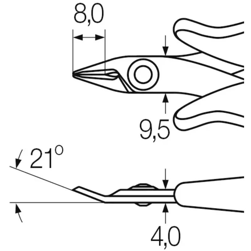B-Ware Wiha Seitenschneider Elektrotechnik C 70 Sonder-Werkzeugstahl 128mm ohne Facette