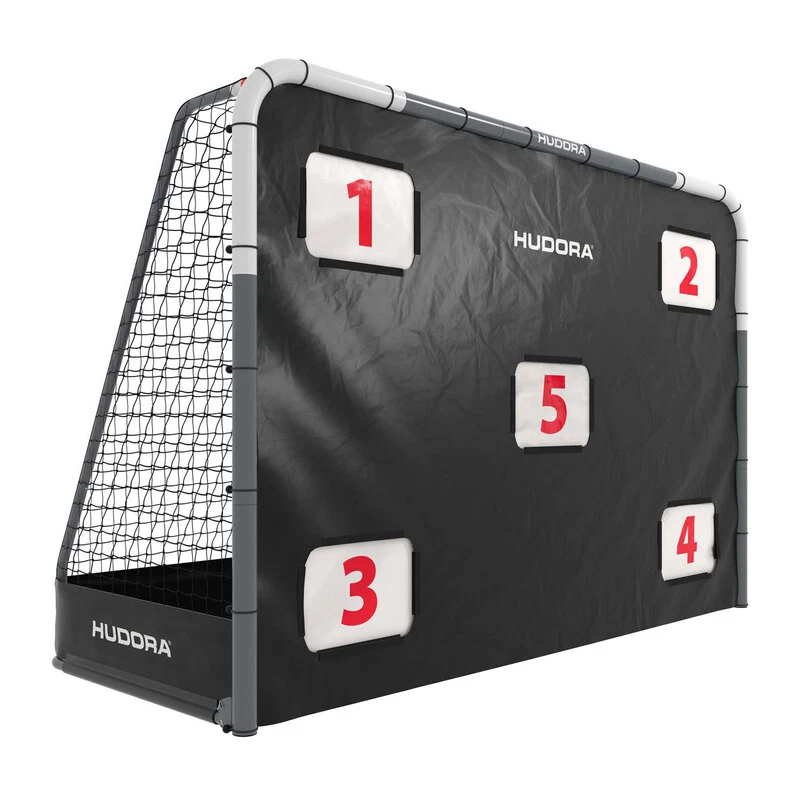 B-Ware HUDORA Fußballtor Roco 300 Garten Fußballtor mit Torwand 315x208cm weiß stabil
