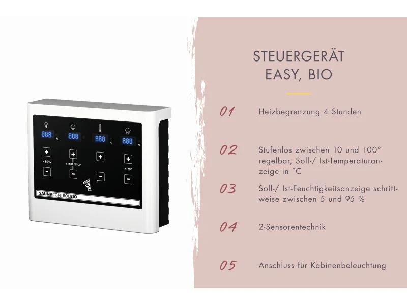 Karibu Hybrid Saunahaus Ares 3, naturbelassen/graualuminium, inkl. 9 kW Bioofen ext. Steuerung