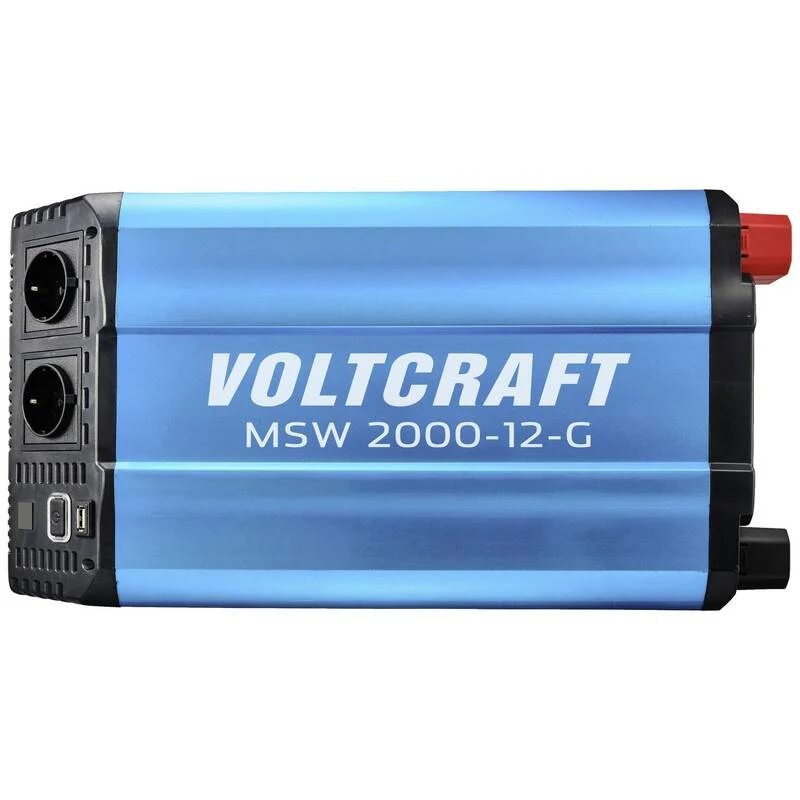 D-Ware VOLTCRAFT Wechselrichter MSW 2000 12 G 2000W 230V AC modifizierte Sinuswelle