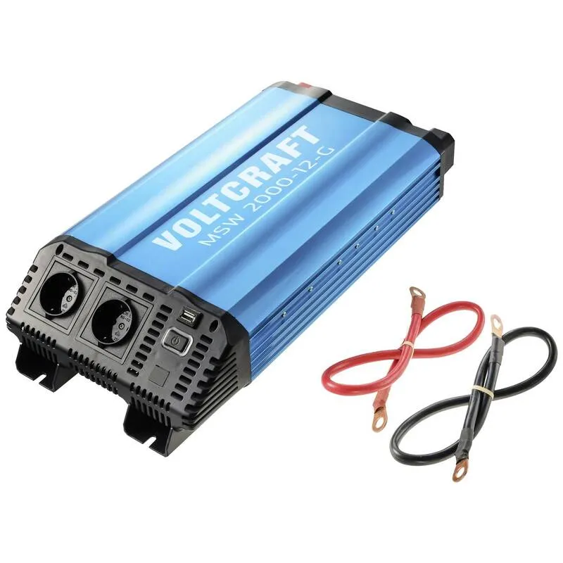 D-Ware VOLTCRAFT Wechselrichter MSW 2000 12 G 2000W 230V AC modifizierte Sinuswelle