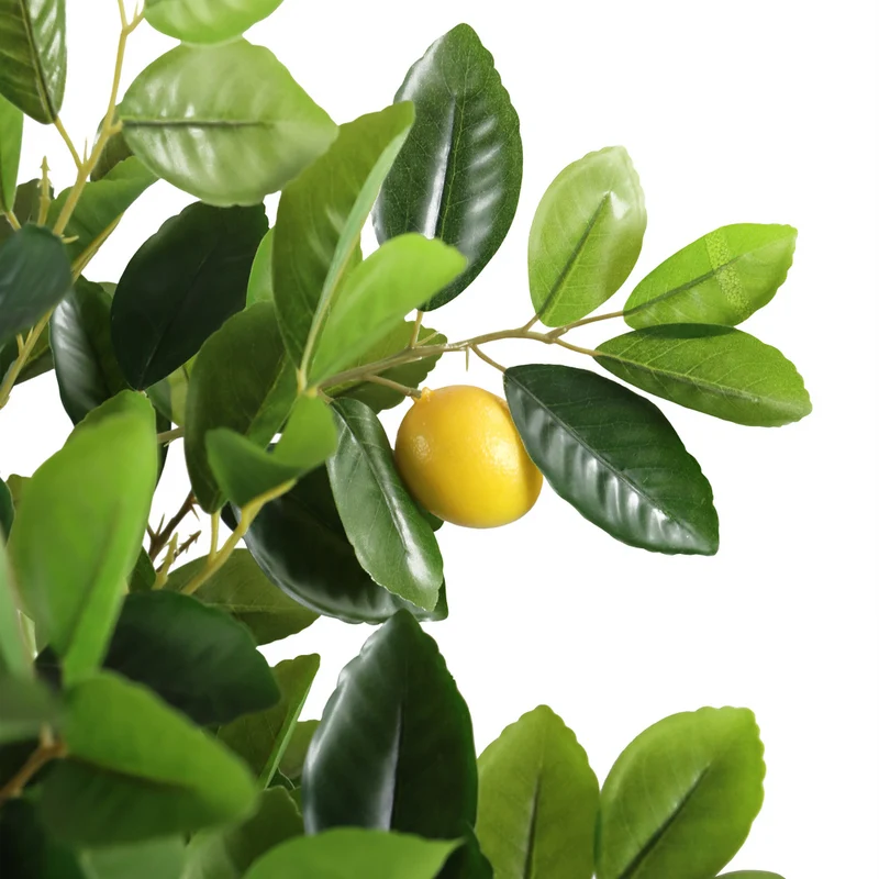 B-Ware hjh OFFICE Kunstpflanze Kunstbaum Zitronenbaum LEMON Deko 135 cm grün künstlich