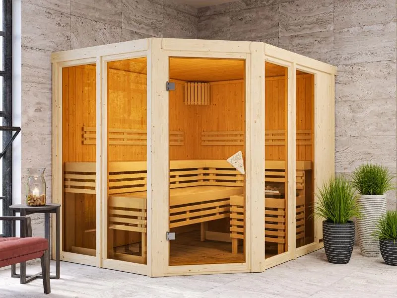 Karibu Sauna Ainur ohne Ofen 68 mm