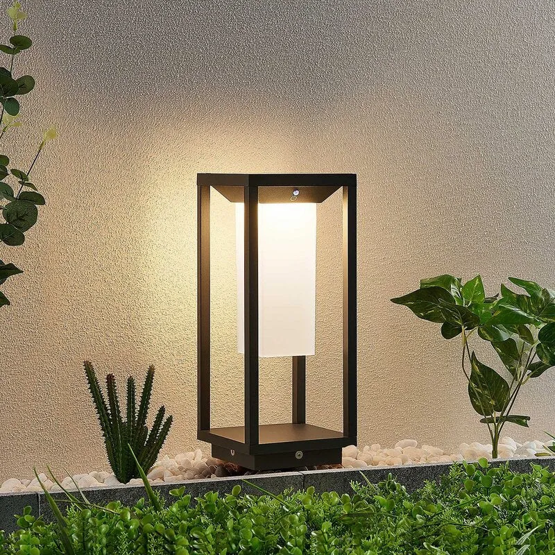 B-Ware Lucande Eliel LED-Solarsockelleuchte Wegeleuchte Gartenleuchte Deko-Wegelicht