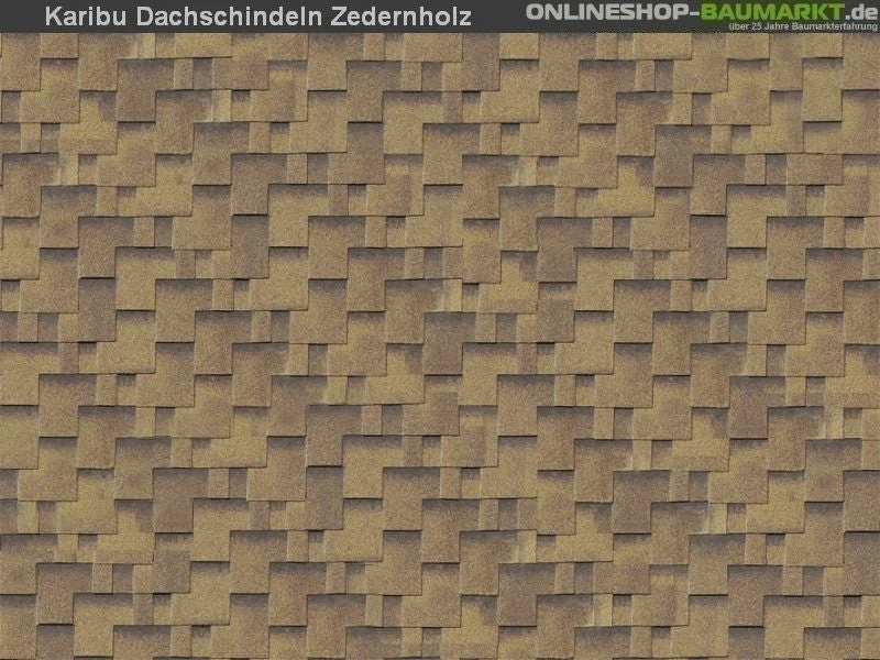 Karibu Dachschindeln Asymetrisch Zedernholz 7 Pakete