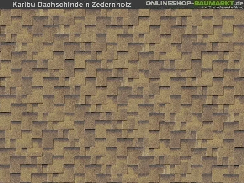 Karibu Dachschindeln Asymetrisch Zedernholz 7 Pakete