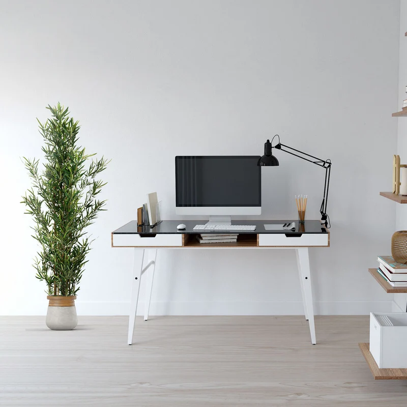 B-Ware hjh OFFICE Kunstpflanze Bambus Dekopflanze künstlich grün 165 cm Kunststoff
