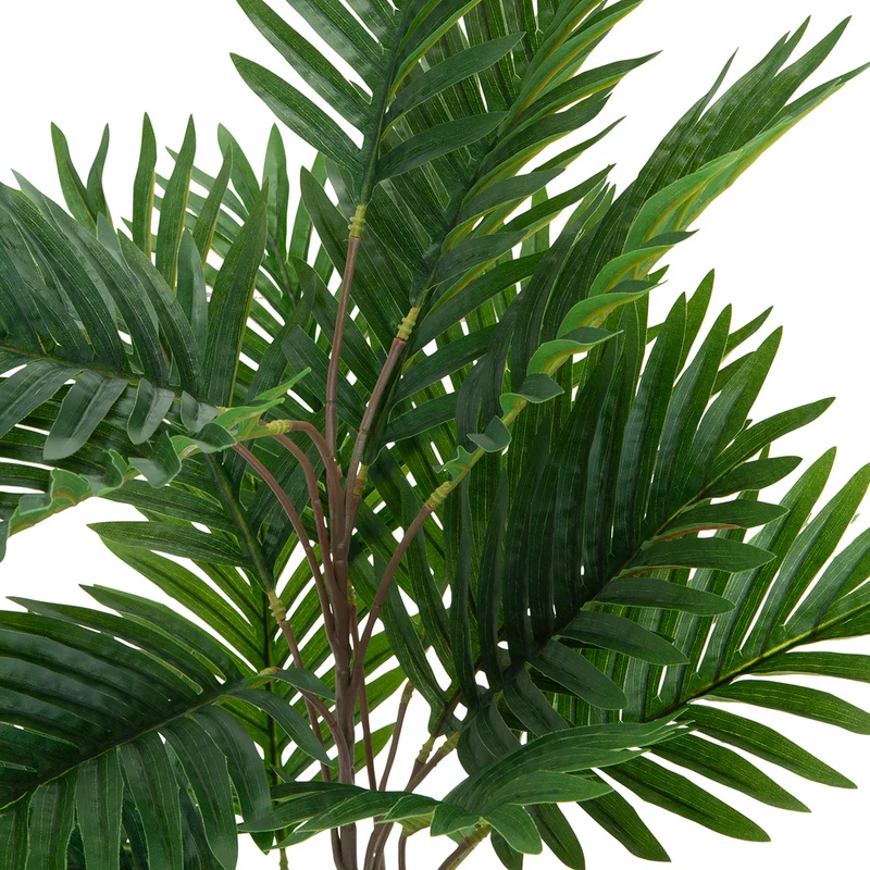 B-Ware hjh OFFICE Kunstpflanze Areca Palme 70cm Pflegeleicht Indoor Outdoor Deko grün