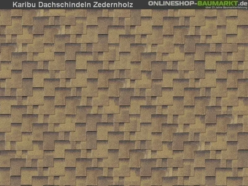 Karibu Dachschindeln Asymetrisch Zedernholz 9 Pakete