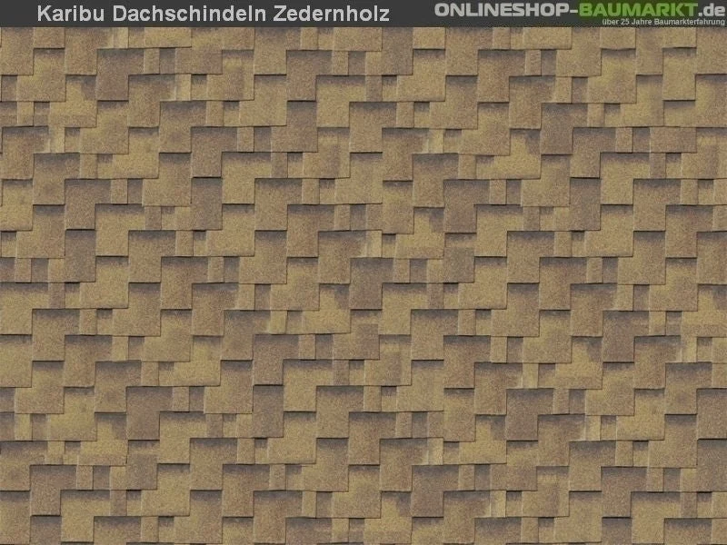 Karibu Dachschindeln Asymetrisch Zedernholz 21 Pakete