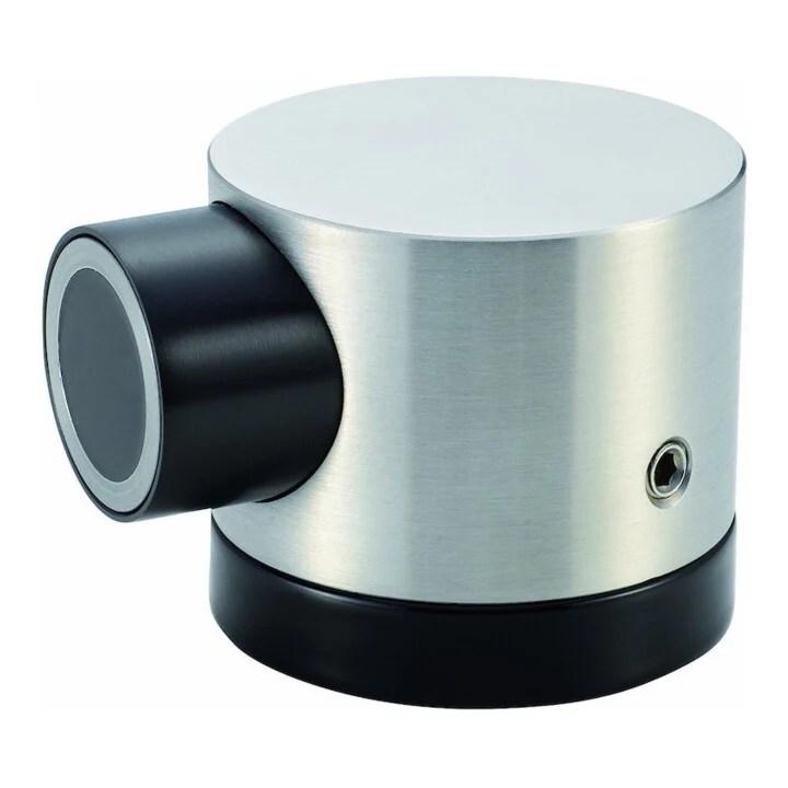 B-Ware Woelm KWS Türfeststeller Magnethalter Türstopper silber Bodenmontage Aluminium