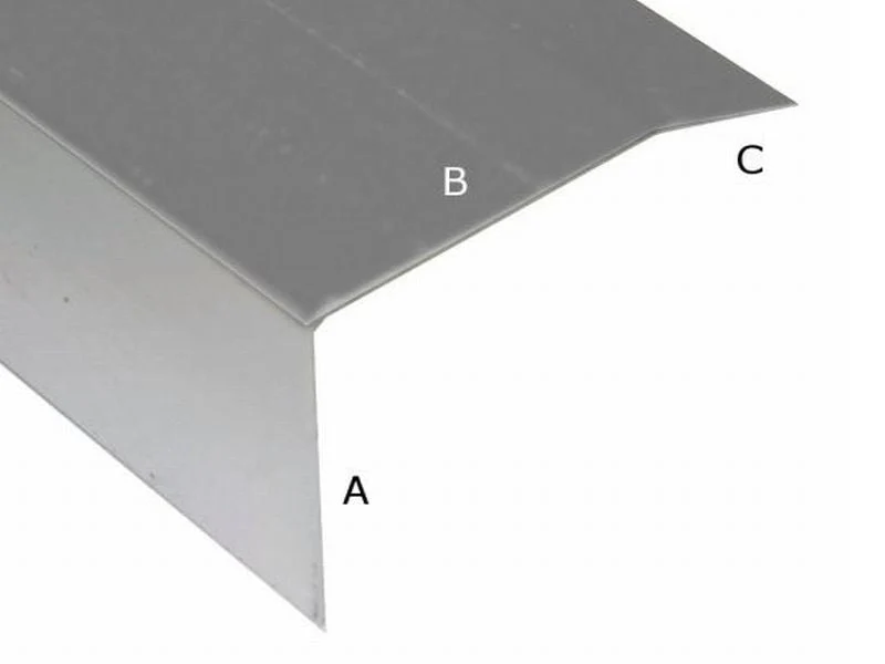 Aluminium Winkelprofil für EPDM-Dacheindeckung 50 mm 6 Stück