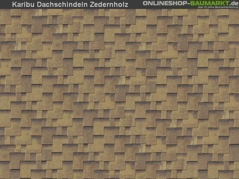 Karibu Dachschindeln Asymetrisch Zedernholz 20 Pakete