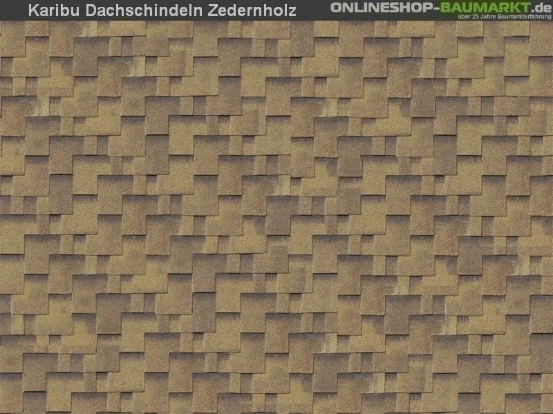 Karibu Dachschindeln Asymetrisch Zedernholz 18 Pakete