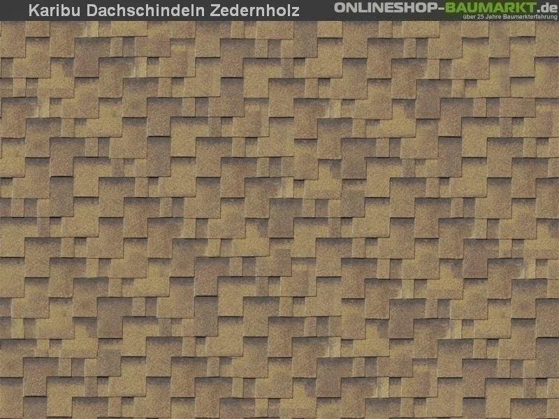 Karibu Dachschindeln Asymetrisch Zedernholz 13 Pakete