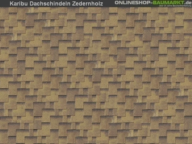 Karibu Dachschindeln Asymetrisch Zedernholz 13 Pakete