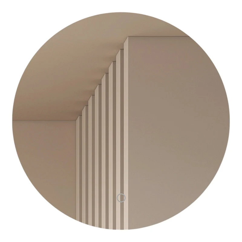 B-Ware Lucande LED-Spiegel Celestiel rund beheizbar CCT Ø 60 cm Wandspiegel Chrom335