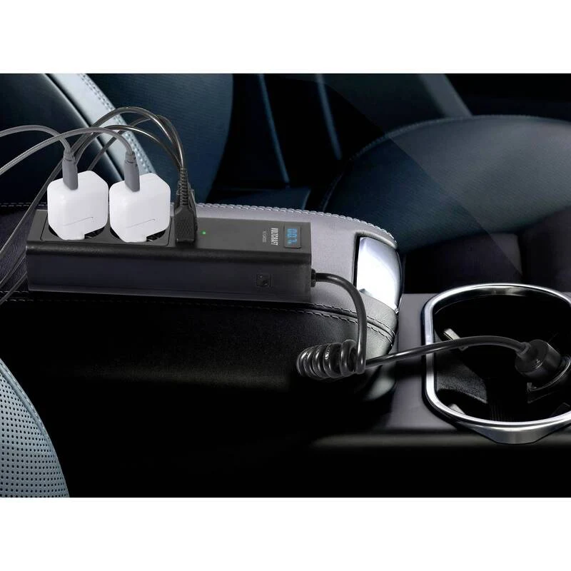 B-Ware Voltcraft Wechselrichter VC-CAR200 200W 12V DC 230V AC USB Zigarettenanzünder
