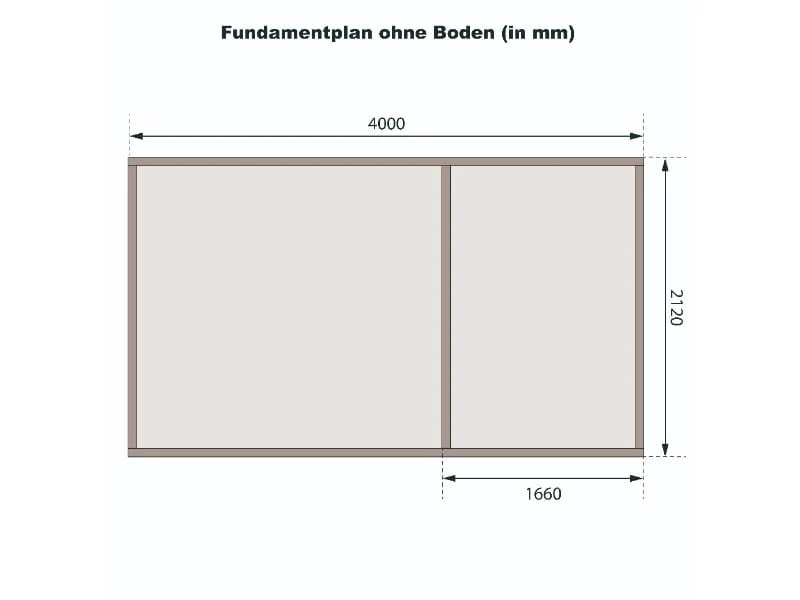 Karibu Systemhaus Mühlentrup 1 terragrau 19 mm