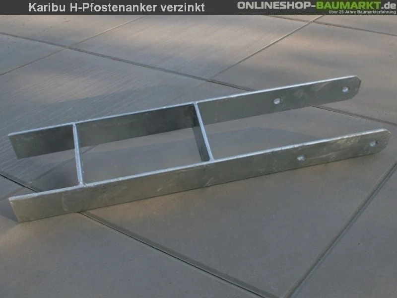 Karibu H-Pfostenanker 12 x 12 x 80 cm 7 St.