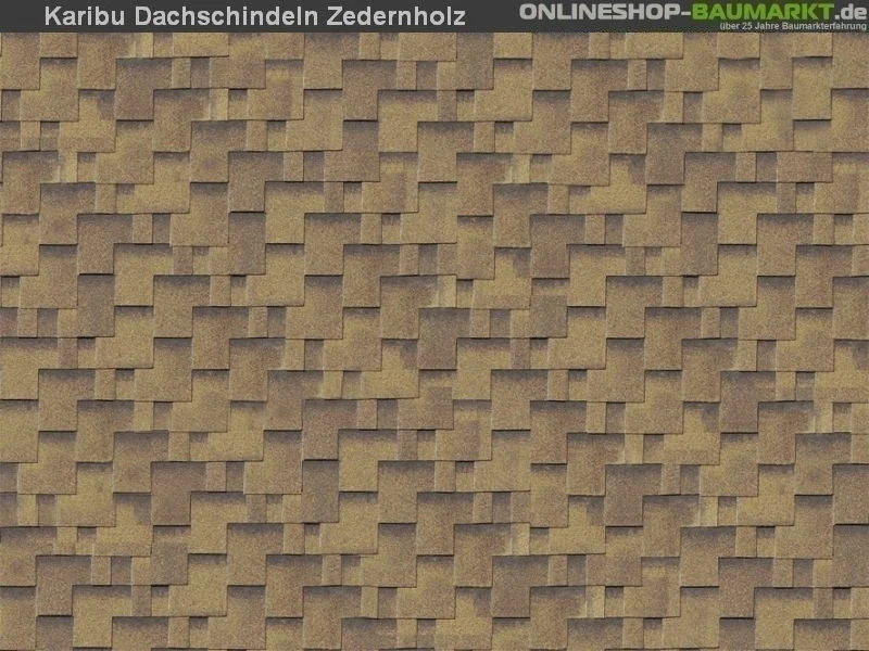 Karibu Dachschindeln Asymetrisch Zedernholz 6 Pakete