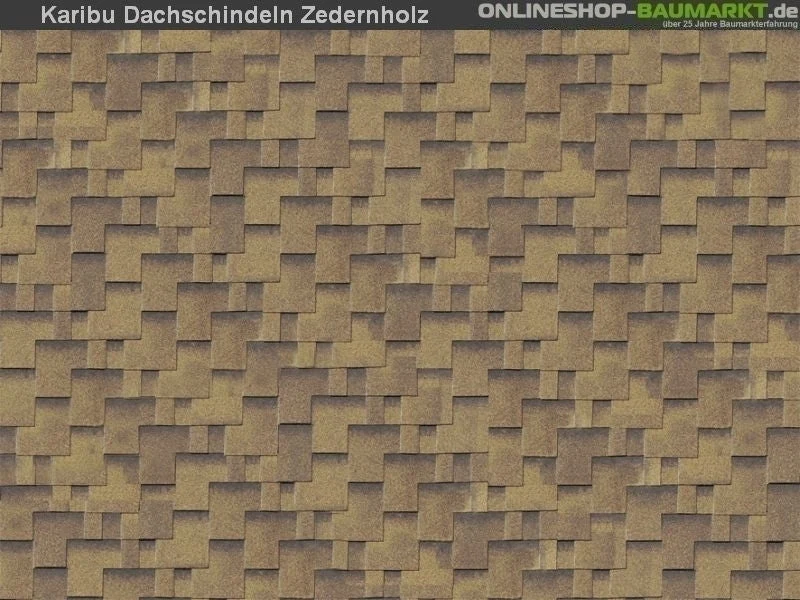 Karibu Dachschindeln Asymetrisch Zedernholz 6 Pakete