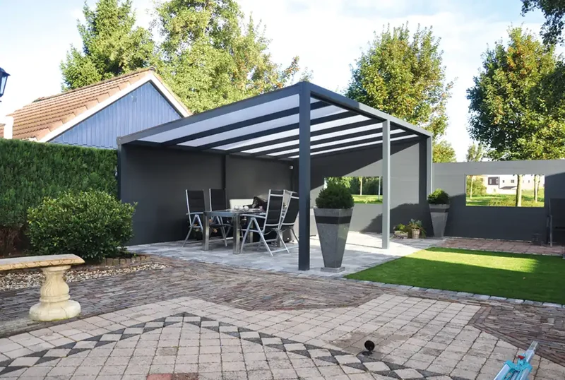 Terrassenüberdachung aus Aluminium, Freistehend