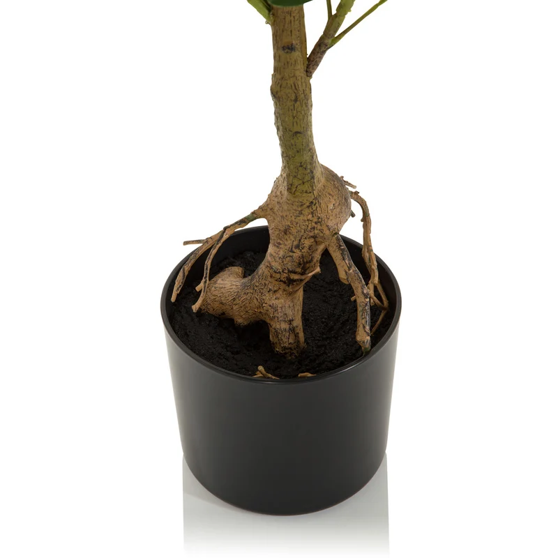 B-Ware hjh OFFICE Kunstpflanze Kunstbaum Schefflera Strahlenaralie 90 cm Kunststoff