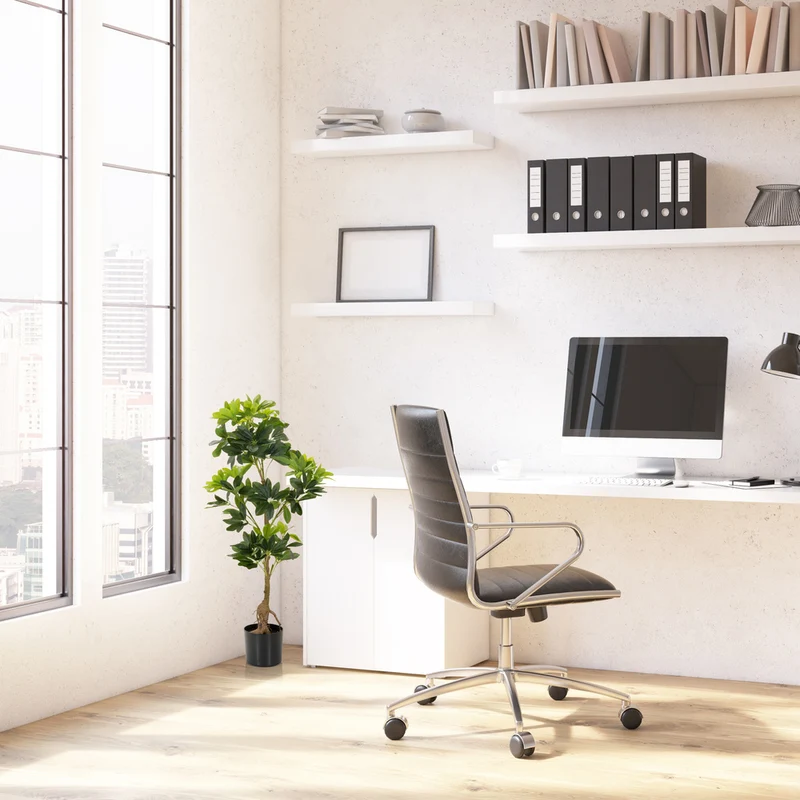 B-Ware hjh OFFICE Kunstpflanze Kunstbaum Schefflera Strahlenaralie 90 cm Kunststoff