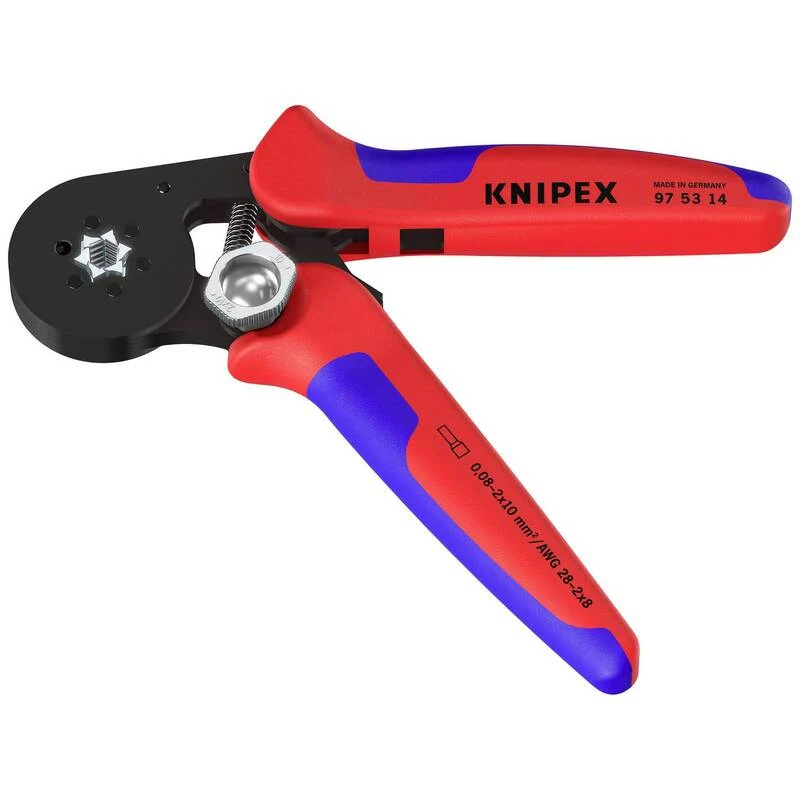 B-Ware Knipex Crimpzange Aderendhülsen 0,08 bis 16 mm² Crimpwerkzeug 180mm brüniert
