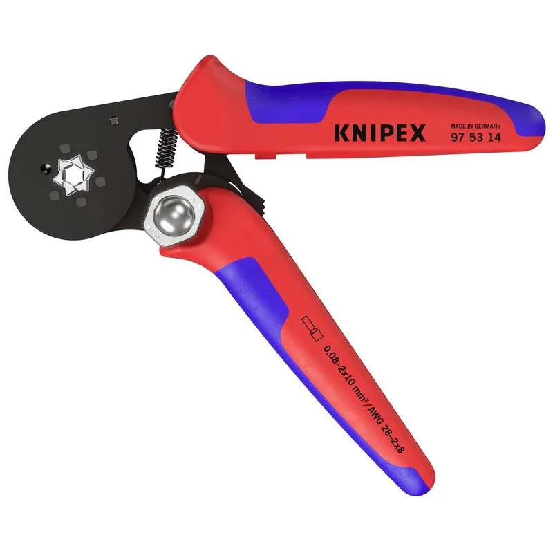 B-Ware Knipex Crimpzange Aderendhülsen 0,08 bis 16 mm² Crimpwerkzeug 180mm brüniert