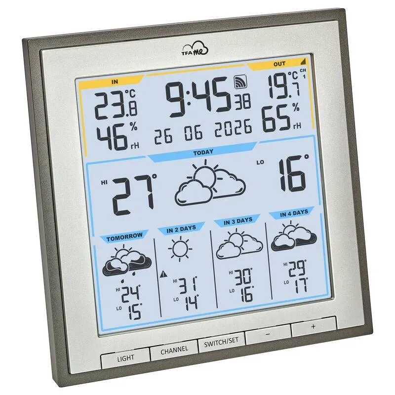 B-Ware TFA Dostmann WLAN-Wetterstation TFA.me ID-08 5 Tage Vorhersage max 50 Sensoren