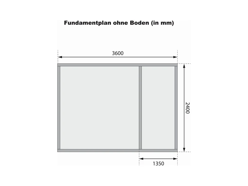 Karibu Gartenhaus Tintrup 2-Raum-Haus in terragrau 28 mm