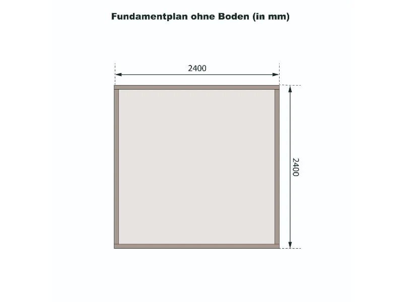 Karibu Gartenhaus Kandern 3 natur 28 mm