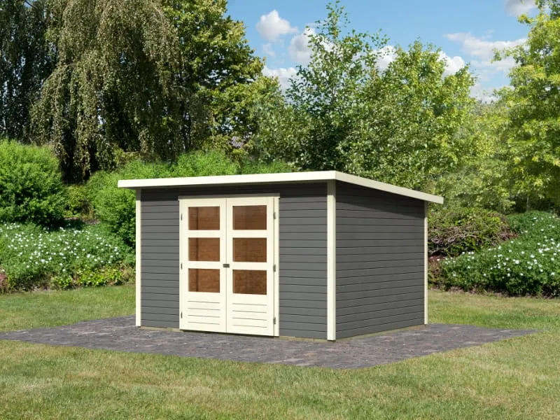 Karibu Gartenhaus Stockach 5 in terragrau