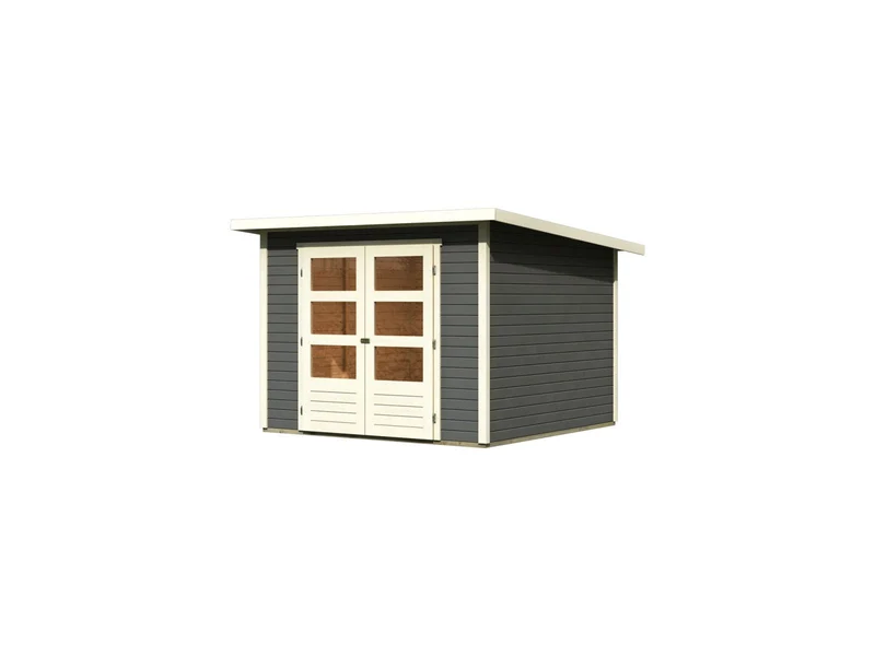 Karibu Gartenhaus Stockach 4 in terragrau