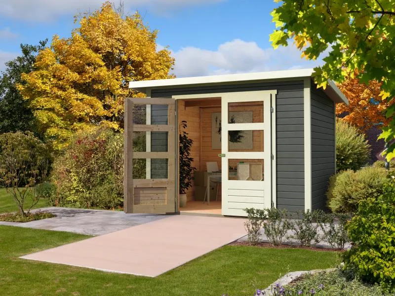 Karibu Gartenhaus Stockach 4 in terragrau