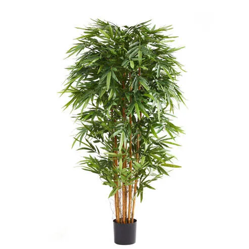 B-Ware Aplanta Bambus Kunstpflanze Künstlicher Bambus Nayoko Grün 150 cm Dekopflanze