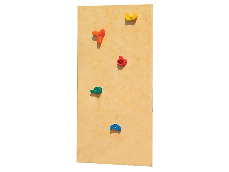 Karibu Spielturm Luis Satteldach + Rutsche blau + Kletterwand