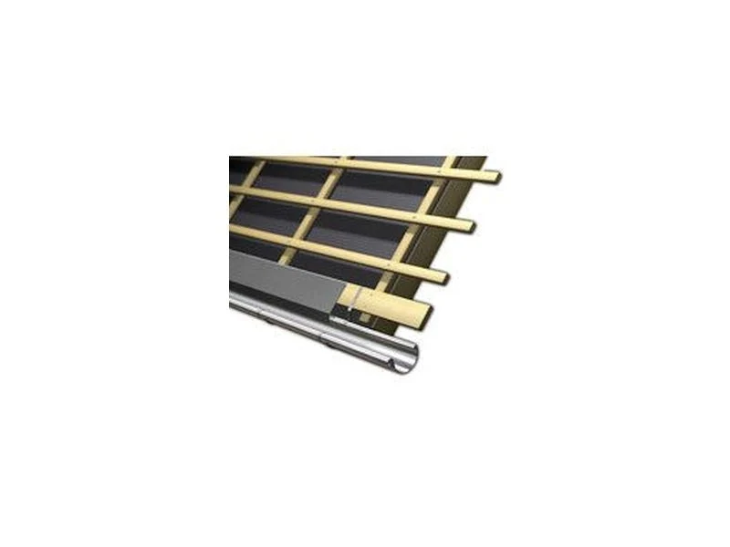 Aluminium Rinneneinhang 200 cm, Typ 8 für Dachtraufe/Dachrinne anthrazit-grau - 11 Stück