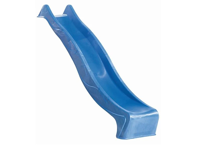 Karibu Spielturm Lotti Satteldach + Rutsche blau + Doppelschaukel + Anbauplattform + Kletterwand