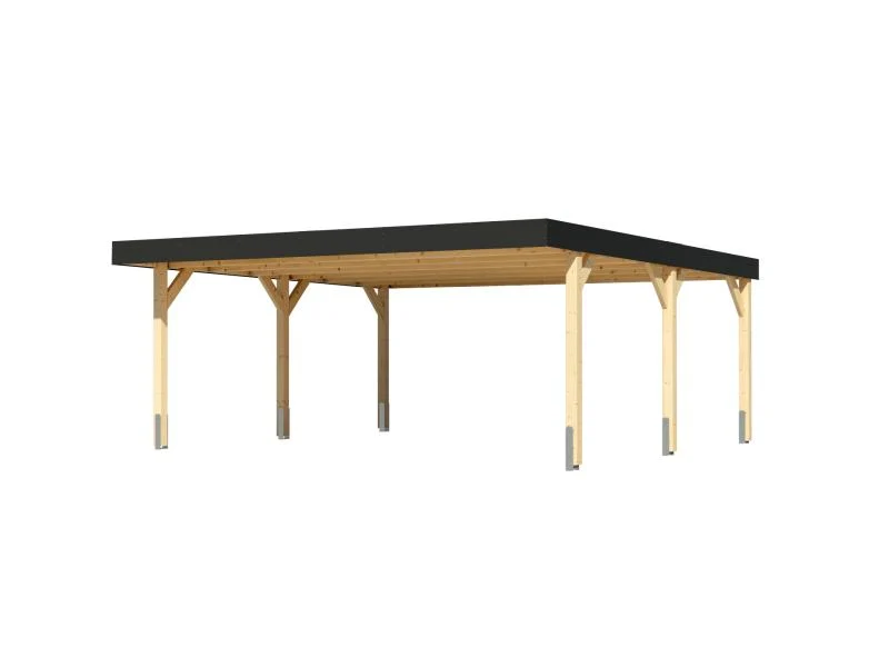 Karibu Doppelcarport Leimholz 1