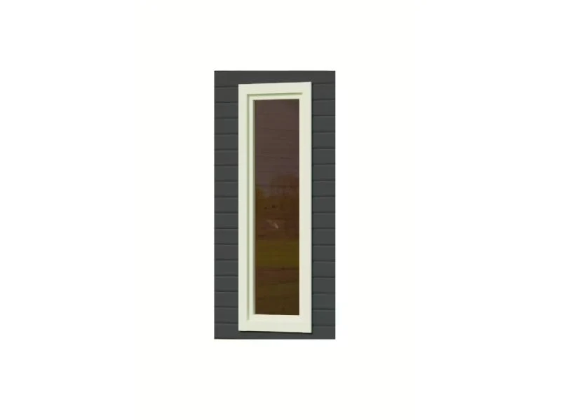 Karibu Fenster feststehend, 38 mm, elfenbeinweiß