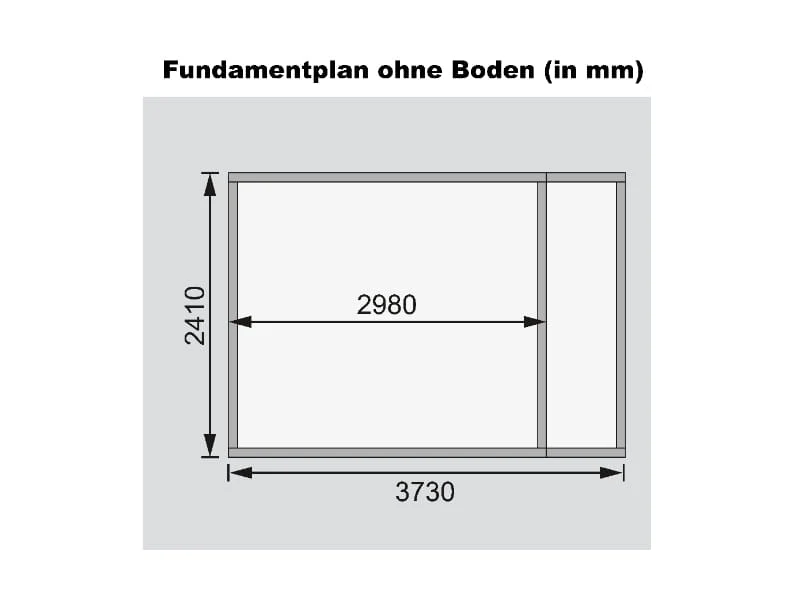 Karibu Gartenhaus Retola 6 inkl. Anbauschrank