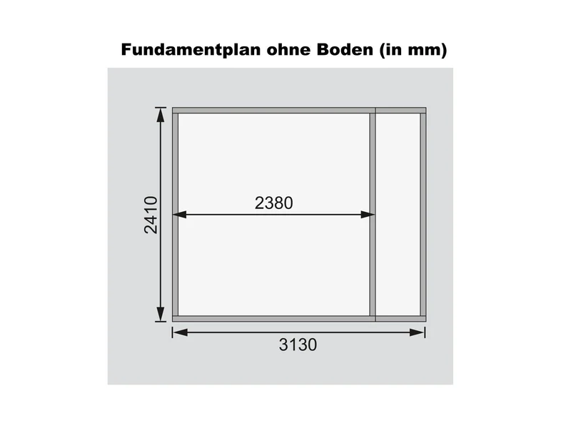 Karibu Gartenhaus Retola 4 inkl. Anbauschrank