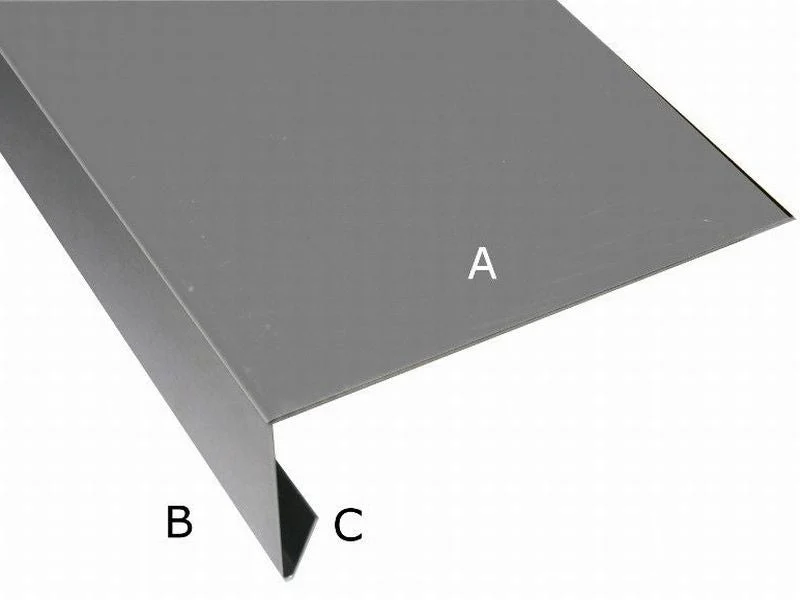 Aluminium Winkelprofil 200 cm für Giebelbretter 2 Stück