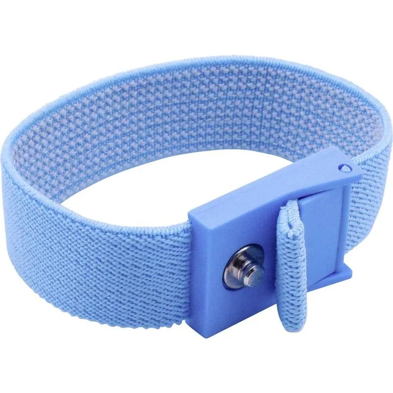 15x B-Ware Quadrios ESD-Handgelenkband Blau Druckknopf 4 mm Handgelenkband ESD Schutz 78cm